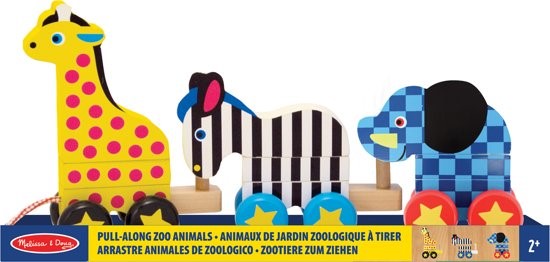 Pull Along Zoo Animals Melissa Doug